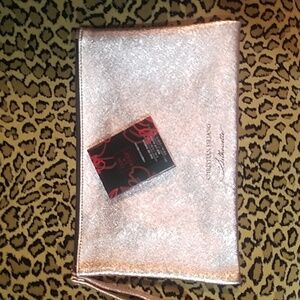 PRICE DROP C.Siriano Rose Cosmetic Bag w/BONUS!!!
